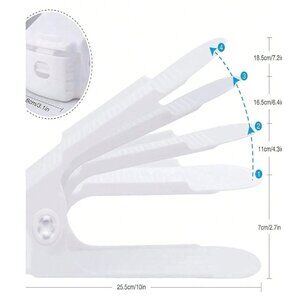 Brand New 10 pack Adjustable Shoe Staker Slots Organizer